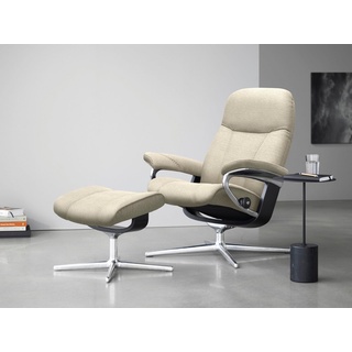 Stressless Stressless® Relaxsessel »Consul«, mit Cross Base, Größe S, M & L, Holzakzent Schwarz, beige