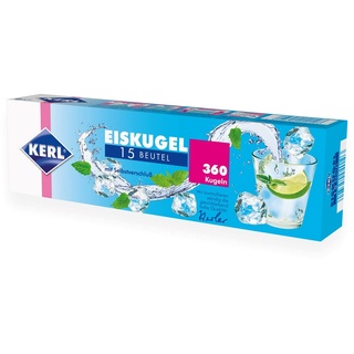 KERL Eiskugel-Beutel für 360 Eiskugeln, Selbstverschluss, Blau