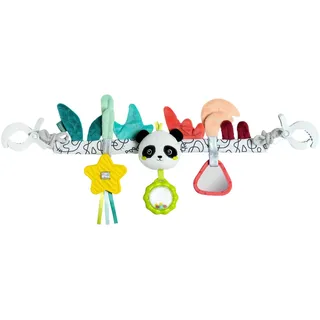 Fehn Kinderwagenkette Panda – Baby Mobile Kette mit Figuren – zum Aufhängen an Kinderwagen, Babyschale, Kinderbett, Spielbogen – für Babys & Kleinkinder