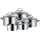 5-tlg. 3 x Fleischtopf + Bratentopf + Stielkasserolle
