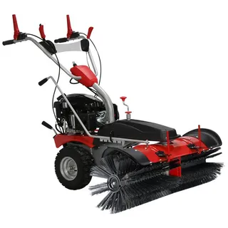 BRAST Benzin Kehrmaschine 100cm 4,8kW (6,5PS) Elektrostart 3in1