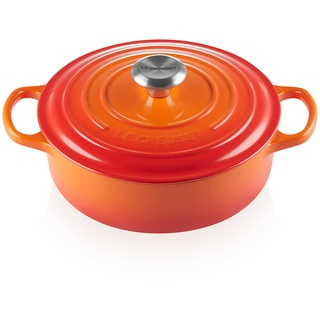 Le Creuset Signature Gourmet-Bräter 24 cm rund ofenrot