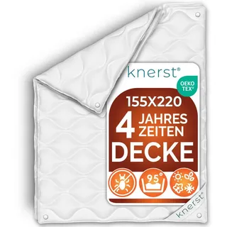 knerst KNERST® Bettdecke 200x220cm - Bettdecke 200x220 - für jede Jahreszeit - ÖKO-TEX