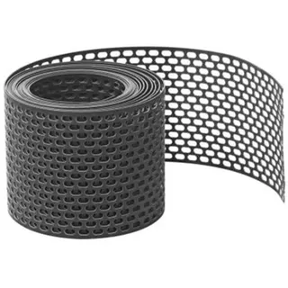DAPRONA Vogelschutzgitter Lüftungsband 5m x 100mm Schwarz