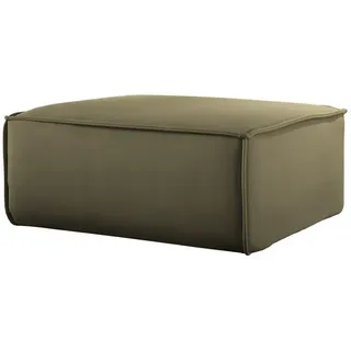 Fun Möbel Polsterhocker Celes Premium 105 x 40 x 105 cm Grün