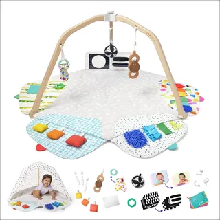 Lovevery | Spielbogen | Preisgekrönte, stufenweise entwicklungsfördernde Spielmatte von Baby bis Kleinkind