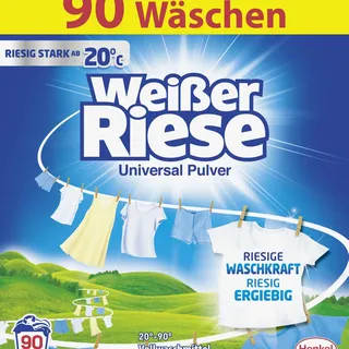 Weißer Riese Vollwaschmittel Pulver 4,5 kg 90 WL