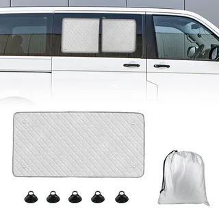 Thermomatte Passend für VW T5 T6 Seitliche Schiebetür, Sonnenschutz Auto Frontscheibe Innen Passend, Auto Sonnenblende Frontscheibenabdeckung, Seitliche Schiebetür Sonnenblende
