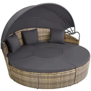Tectake Sonneninsel Rattan natur
