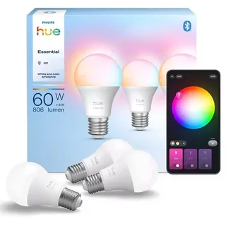 Philips Hue Essential White & Color Ambiance E27 806 lm 8 W 3 St.