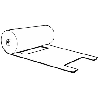 VEPATIM 400x Knotenbeutel 5 kg HDPE transparent 447 x 217 mm gerollt