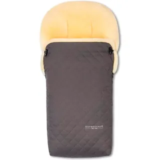 Hofbrucker Lammfell-Fußsack Putzi Limited Edition" grau | (L)90 x (B)34 cm
