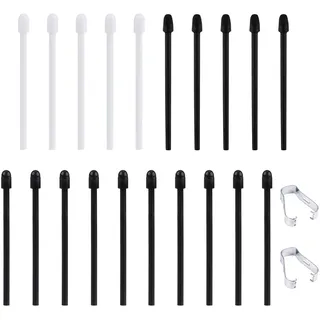 XIHIRCD 20stk Ersatzspitzen für Maker-Stifte für BOOX, 2 Materialien Ersatzspitzen für Eingabestifte mit 2stk Pinzetten Kompatibel mit Boox Pen Plus Pen2 Pro Max Lumi2 Note Air2 Note 5 Nova Air C