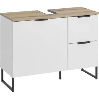 Bega BBK Waschbeckenunterschrank Denver 80 x 60 x 35 cm Weiß