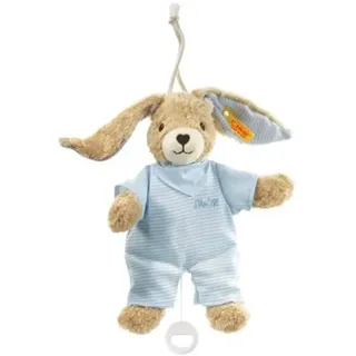 Steiff Hoppel Hase Spieluhr blau, 20 cm
