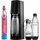 black + PET-Flasche 0,5 l + 2 PET-Flaschen 1 l + Zylinder