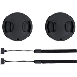 2 Stück 46mm Objektivdeckel mit Halteband Kordel für Nikon Z30 Z50 Z50II Z fc Zfc mit Z DX 16-50mm Kit-Objektiv & weitere Objektive mit 46mm Filtergewinde