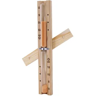 Well Solutions Sanduhr 15 Minuten aus Nadelholz, Timer, Saunauhr