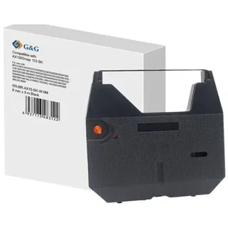 G&G Farbband Breite 12,7 mm, Länge 9m RR-BR-AX10-BK-W-9M Passend für Geräte des Herstellers: Brother Schwarz