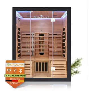 Artsauna Infrarotkabine Helsinki 150 Black