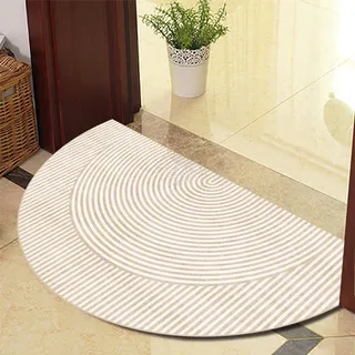 Halbrunde Bodenmatte Anti Rutsch Fussmatte fußmatte türmatte draußen Vintage Teppich fussmatte aussen Doormat fußmatten 80x130cm 2526-5