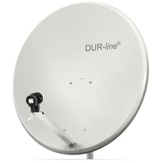 DUR-line MDA 80 Hellgrau - Sat-Komplettanlage mit Single LNB