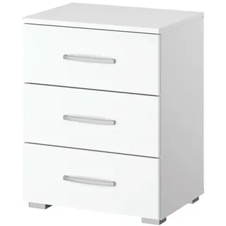 Nachttisch weiß 47 cm x 42 cm Nachtkästchen - ADITIO