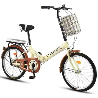 ZLYJ Faltrad Für Erwachsene 20-Zoll-Faltrad Mit Variabler Geschwindigkeit Faltbare Herren-Damen-Fahrräder, Geeignet Für Outdoor-Ausflüge E,20 in