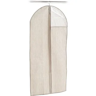 Zeller 14649 Kleiderhülle mit Fenster Stripes, Vlies, Beige,