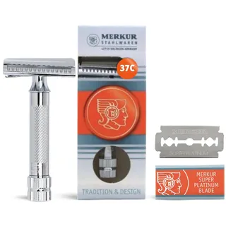MERKUR DOVO Sicherheits-Rasierer 37C Slant Bar, 90 g