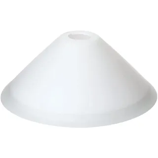 ORION LIGHTSTYLE Glas Lampenschirm Ersatzglas weiß E14 Lochmaß Fassung ø 30mm Kegel Schusterschirm Glas opal