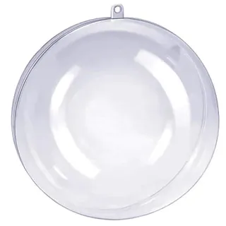 20 Stück DIY Weihnachtskugeln Transparent Weihnachtskugeln Anhänger Deko Kugeln Tannenbaum Durchmesser 5 cm