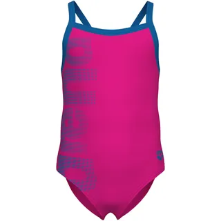 Arena Badeanzug Logo, ONE PIECE 003605-680 98 - Freak Rose/Blue - 98