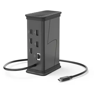Hama USB-C, 9 Ports Dockingstation, Schwarz