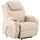 MCombo Relaxsessel elektrisch Kunstleder 92 x 109 x 92 Beige mit Massagefunktion
