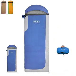 HLITMOUT Ultraleicht Daunen Deckenschlafsack (Blau, 0 bis 12 Grad)