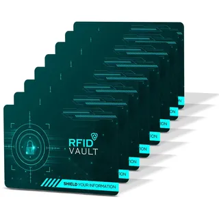 RFID VAULT 8er Set NFC Block Karte Anti-Phishing Schutz EC Kreditkarte Ausweis