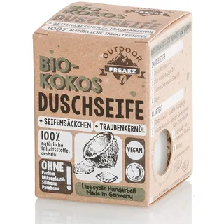 Outdoor Freakz Duschseife Bio-Kokos inkl. Seifensäckchen