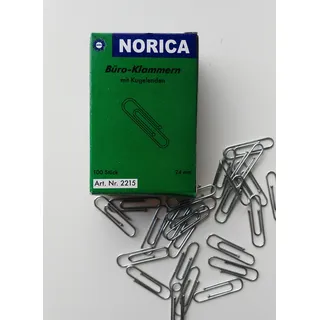 NORICA 2215 Büroklammern 24 mm verzinkt rund