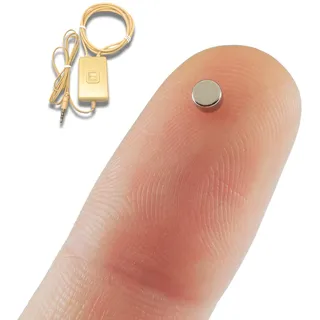 PingaOculto Spion Kopfhörer für Prüfung - Mini Nano Unsichtbare In-Ear Ohrhörer Kabellos Mit Mikrofon - Headset Spicker Spy Earpiece (Nano V3)