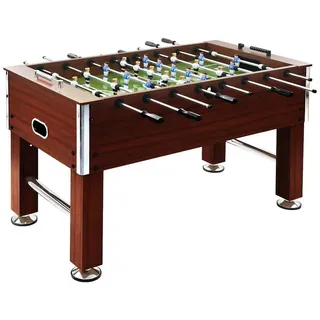vidaXL Kickertisch Stahl 60 kg 140 x 74,5 x 87,5 cm Braun