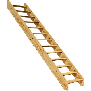 DOLLE Wangentreppe Paris gerade ohne Setzstufen Fichte FSC