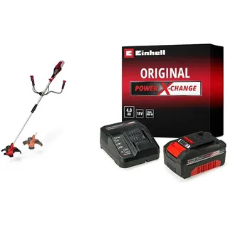 Einhell Akku-Sense AGILLO 18/200 Power X-Change (Li-Ion, 18V, 7500 min-1, Faden m. Tippautomatik/3-Zahn-Messer, Front-Motor, Bike-Handle, inkl. 4,0 Ah Akku und Ladegerät)