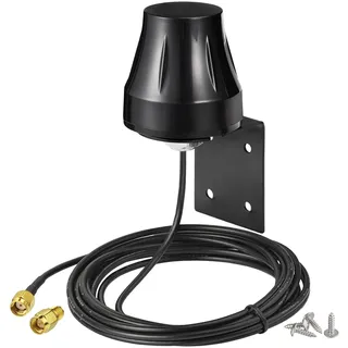 Bingfu WLAN Antenne Outdoor 2,4/5,8 GHz mit RP-SMA Stecker Wandhalterung | Inkl. SMA Adapter, geeignet als Ersatzantenne für WiFi Router, Hotspots, IP-Kameras, USB-Adapter und Videoüberwachung