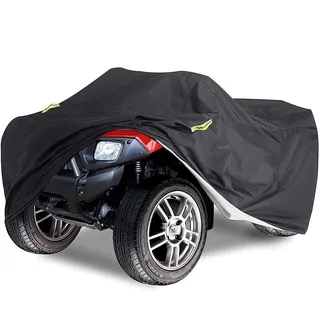 Delixike ATV-Abdeckung,wasserdicht und strapazierfähig,für Motorräder,staubdicht,für den Außenbereich, ATV, UV-Abdeckung für Honda amaha Suzuki YA2YV, langlebige Quad Storage Abdeckung