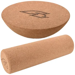 F2 Set Balance Board Halbkugel 30x10cm + Korkrolle 33x9,5cm