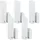 mit Magnet 5er Set Smart-Home-Steuerelement Weiß