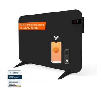 könighaus infrarot Infrarotheizung 450W Smart Dual-Infrarotheizung mit Display - Stand/Wandmontage + Fernbedienung