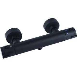 CORNAT Noir Duschthermostat rund für 1 Verbraucher Messing