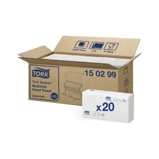 TORK Papierhandtücher 150299 Xpress H2 Universal Interfold-Falzung 2-lagig 4.740 Tücher